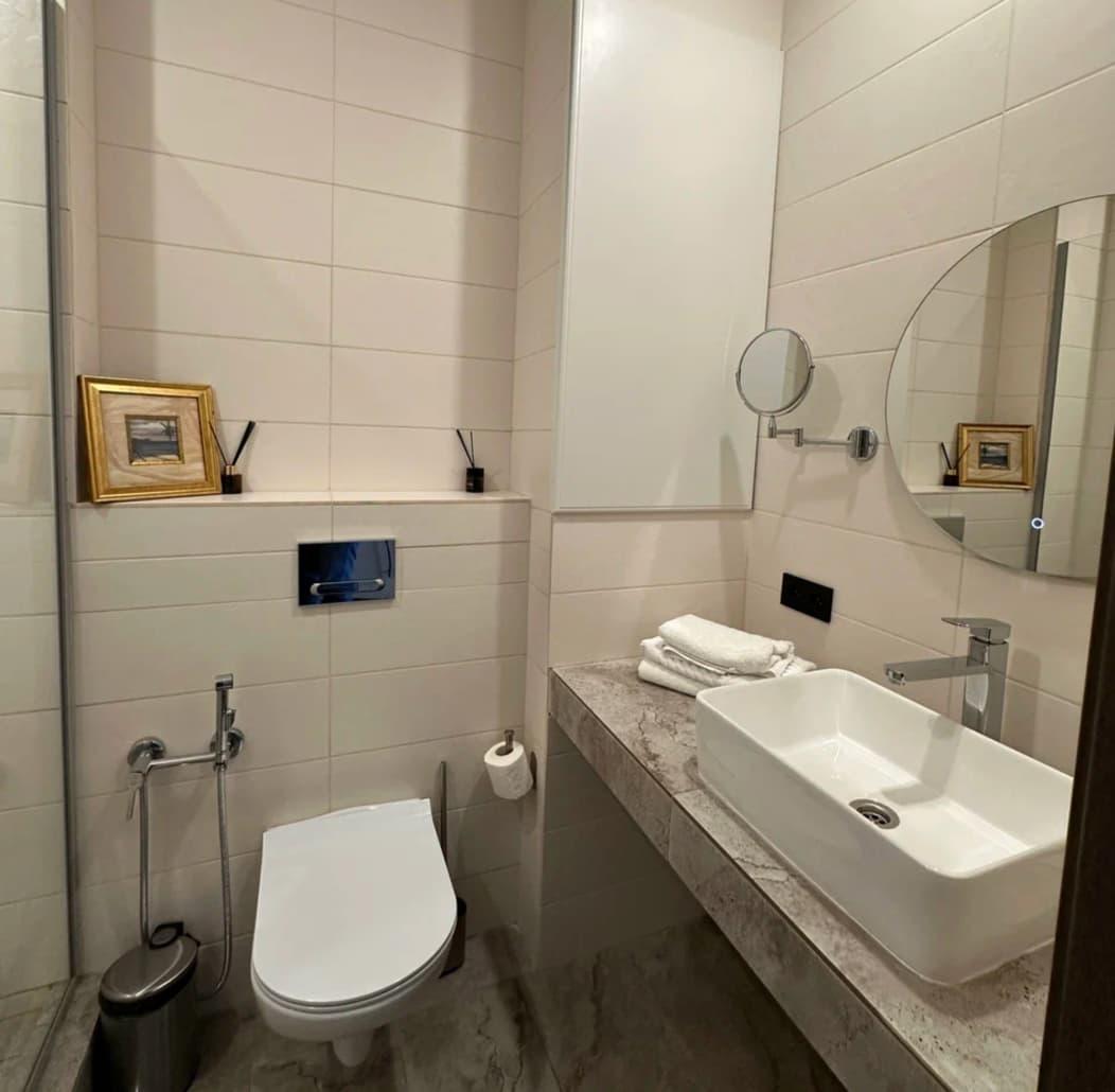 Ванная комната в отеле-ресторане Сальников в Арзамасе